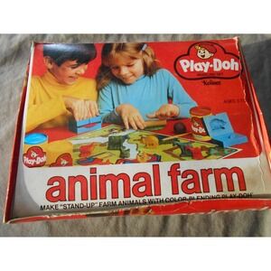 Vintage Play-Doh Animal Farm Kenner 1973 Complete with ORIGINAL BOX MATT !